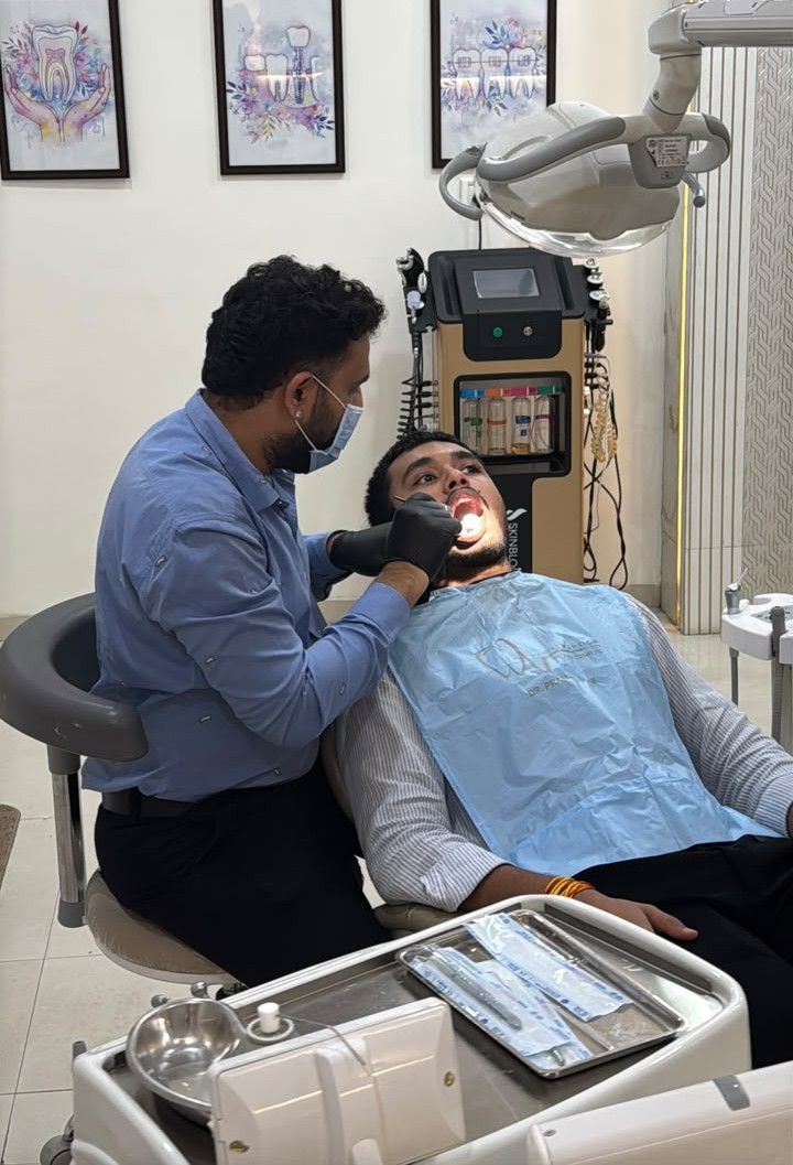Patient smiling